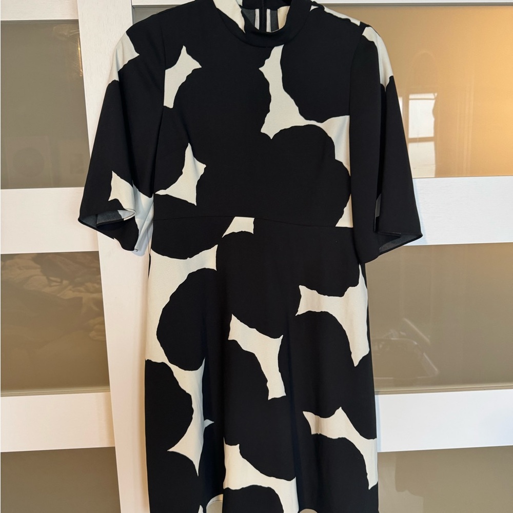 Kate Spade Black and White Midi Dress
